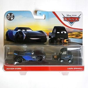 Jackson Storm and Laura Spinwell from Cars Disney